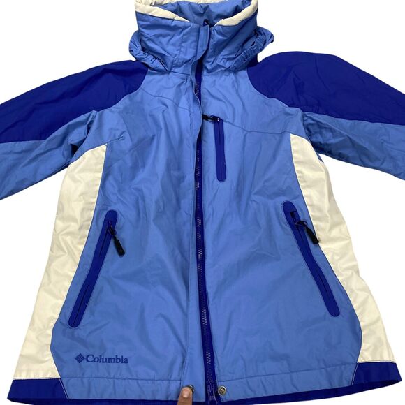 Columbia Omni-Tech Bugaboo Waterproof Breathable Hooded Jacket. Sz Youth 14/16 - Picture 7 of 16
